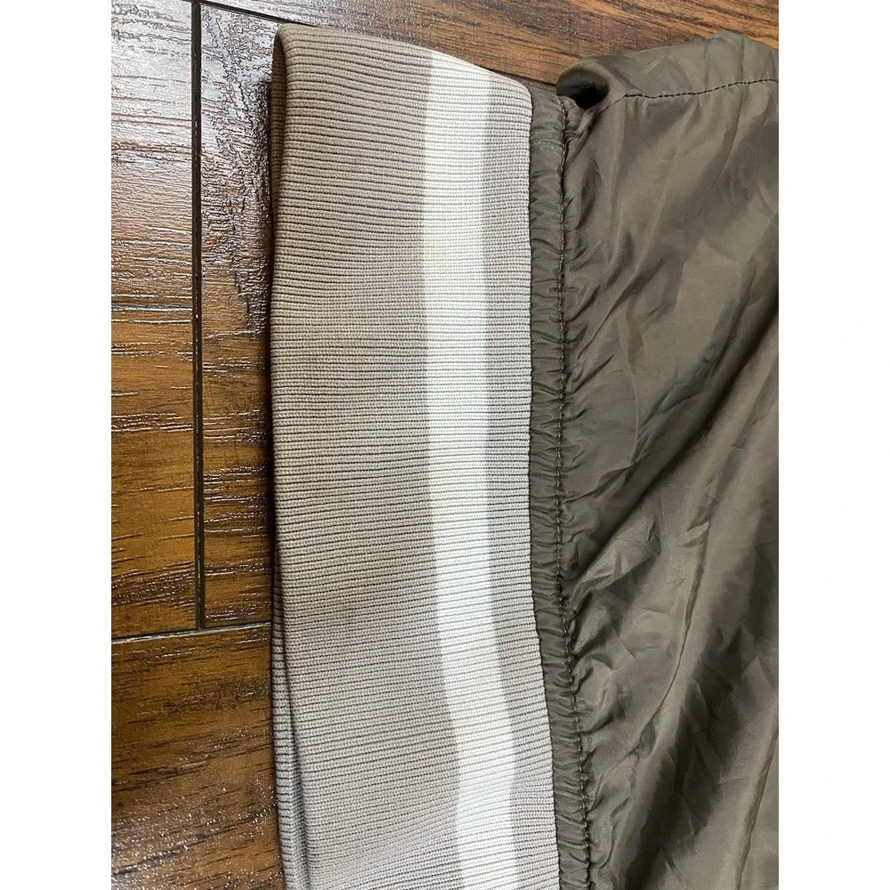 Billabong Windbreaker Large Gray Y2K Ringer Surfwear Full Zip Jacket Skate